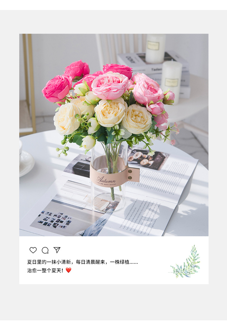 Artificial Flower White Peony Bouquet Vase Decoration Home Wedding Fake Artificial Silk Amazon AliExpress Popular Artificial Flower White Peony Bouquet Vase Decoration Home Wedding Fake Artificial Silk Amazon AliExpress Popular