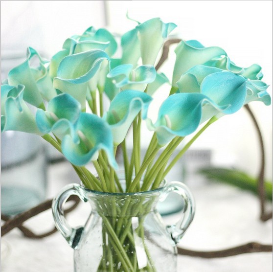 High Simulation Artificial Flower Calla Home Dining Table Artificial Flower Vase Flower Arrangement Mini Common Calla