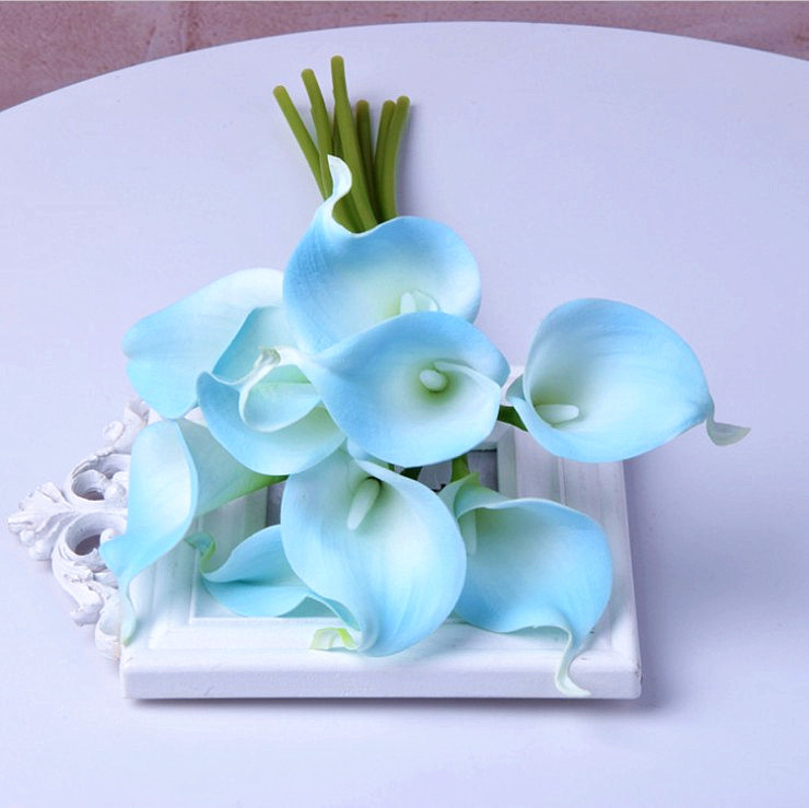 High Simulation Artificial Flower Calla Home Dining Table Artificial Flower Vase Flower Arrangement Mini Common Calla