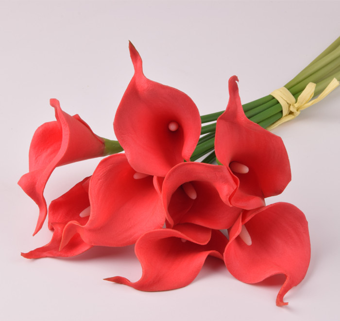High Simulation Artificial Flower Calla Home Dining Table Artificial Flower Vase Flower Arrangement Mini Common Calla