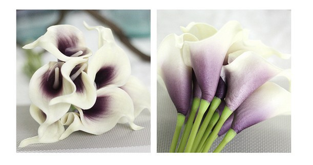 High Simulation Artificial Flower Calla Home Dining Table Artificial Flower Vase Flower Arrangement Mini Common Calla