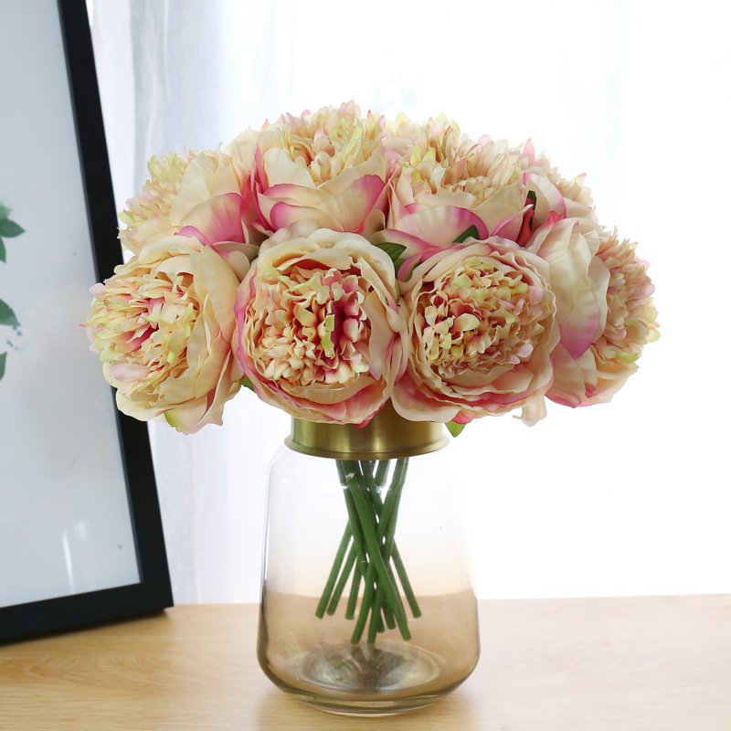 French Style 5-Head Hand-Tied Artificial Flower  Artificial Flower  Wedding Simulation Plant