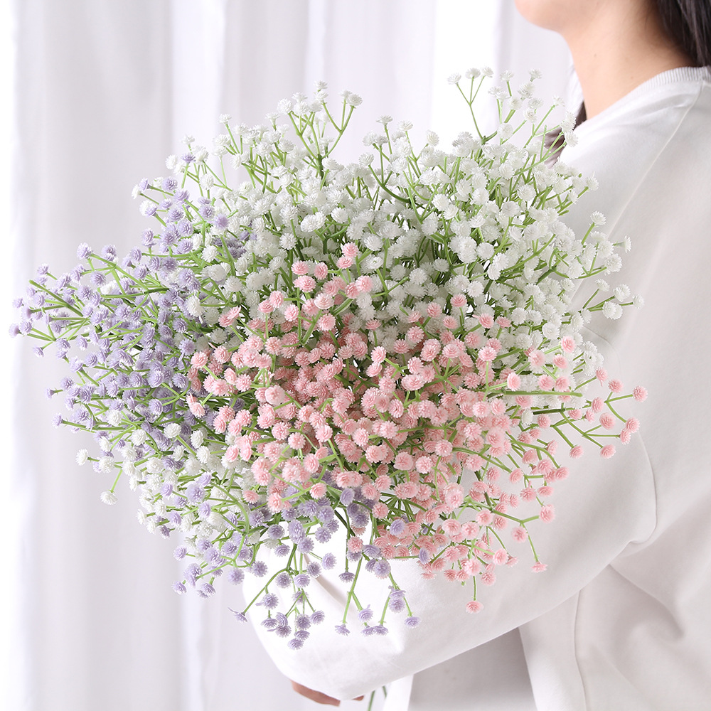 Artificial Flower Starry Sky Fresh Flower Pu Starry Sky Hand Bouquet Dried Flower Home Decoration Artificial Flower 