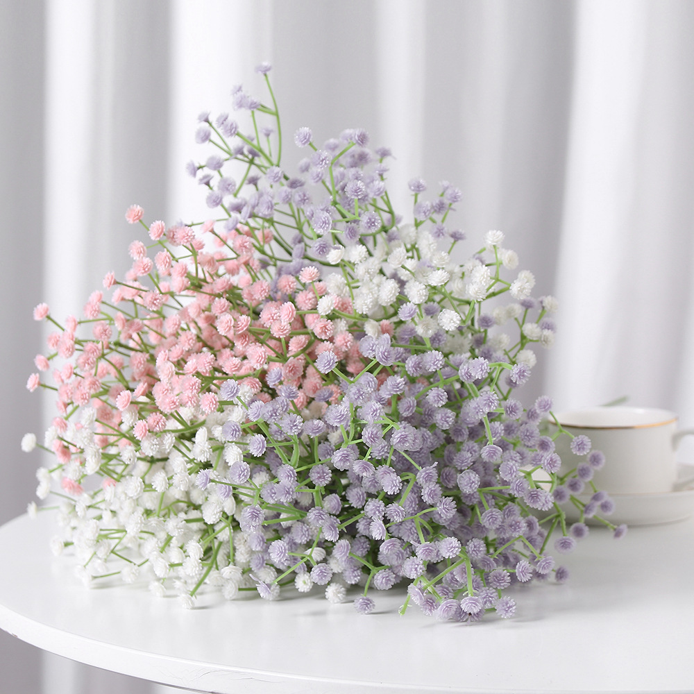 Artificial Flower Starry Sky Fresh Flower Pu Starry Sky Hand Bouquet Dried Flower Home Decoration Artificial Flower 