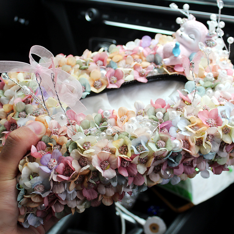 Box for Car Artificial Flower Car Decoration Fashionable Ornaments Tissue Box Seat Creative inside the Car Napkin Carton