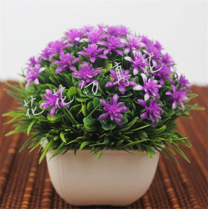 Garden green grass ball simulation decoration decoration potted bonsai flowers