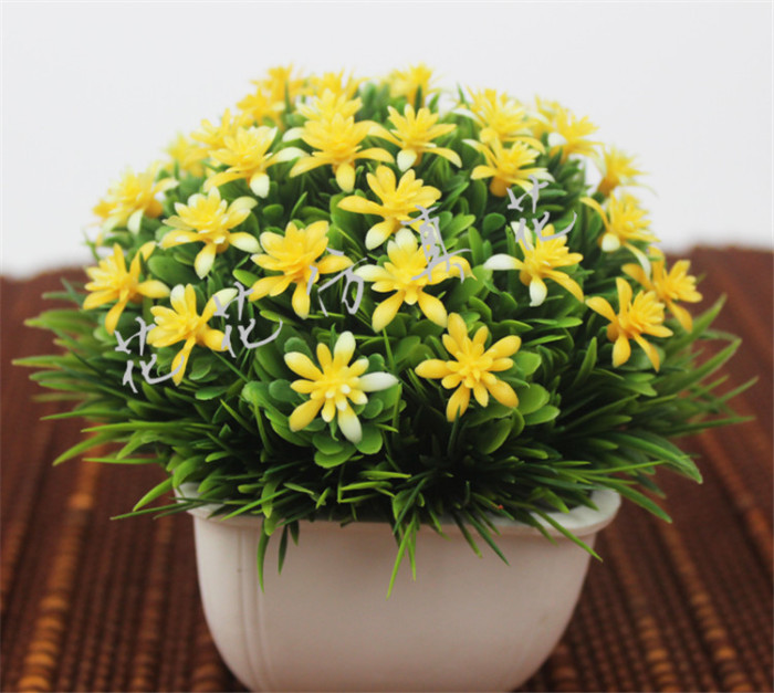 Garden green grass ball simulation decoration decoration potted bonsai flowers