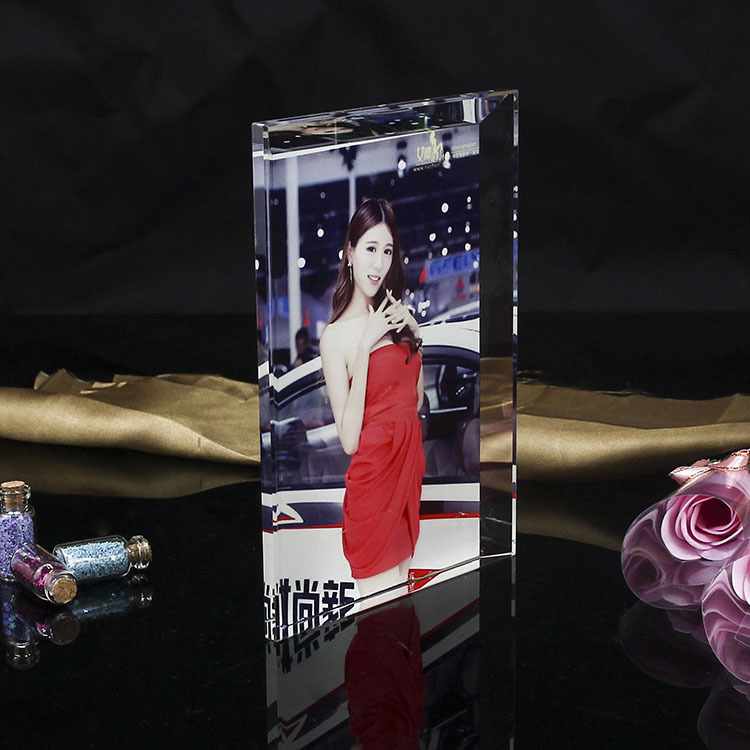 Artificial K9 Crystal Crafts Cool Custom DIY Small Square Thermal Transfer Crystal Photo Frame Blank Consumables