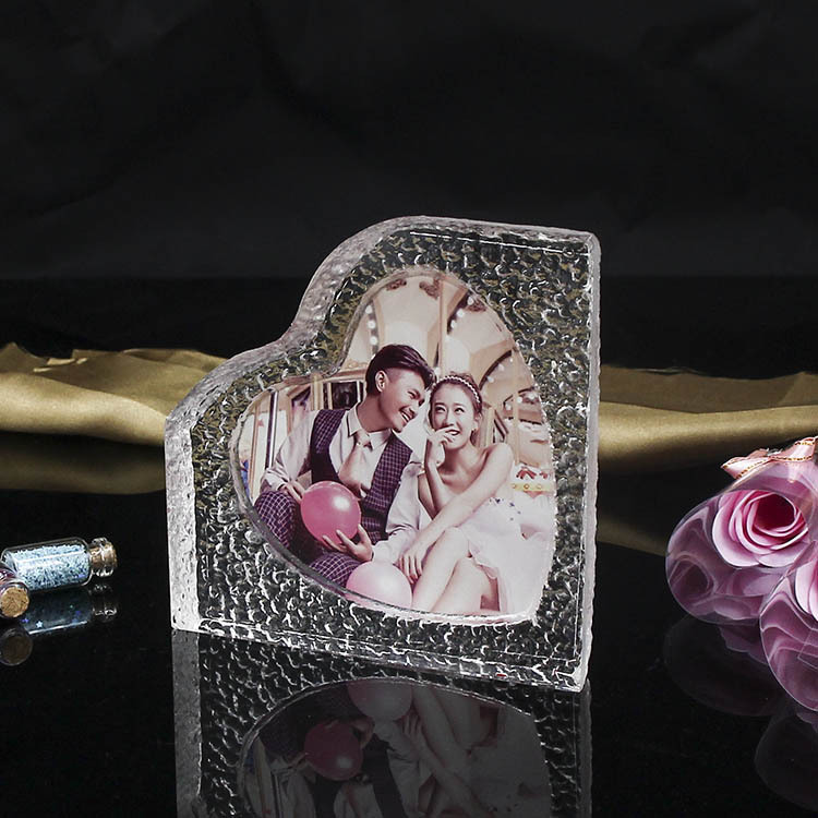 Artificial K9 Crystal Crafts Cool Custom DIY Small Square Thermal Transfer Crystal Photo Frame Blank Consumables
