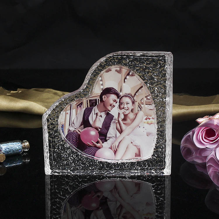 Artificial K9 Crystal Crafts Cool Custom DIY Small Square Thermal Transfer Crystal Photo Frame Blank Consumables