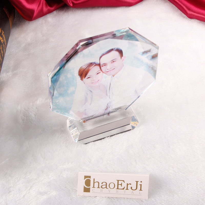 Factory direct selling k9 crystal crafts customized photo image enterprise customized gifts to map custom