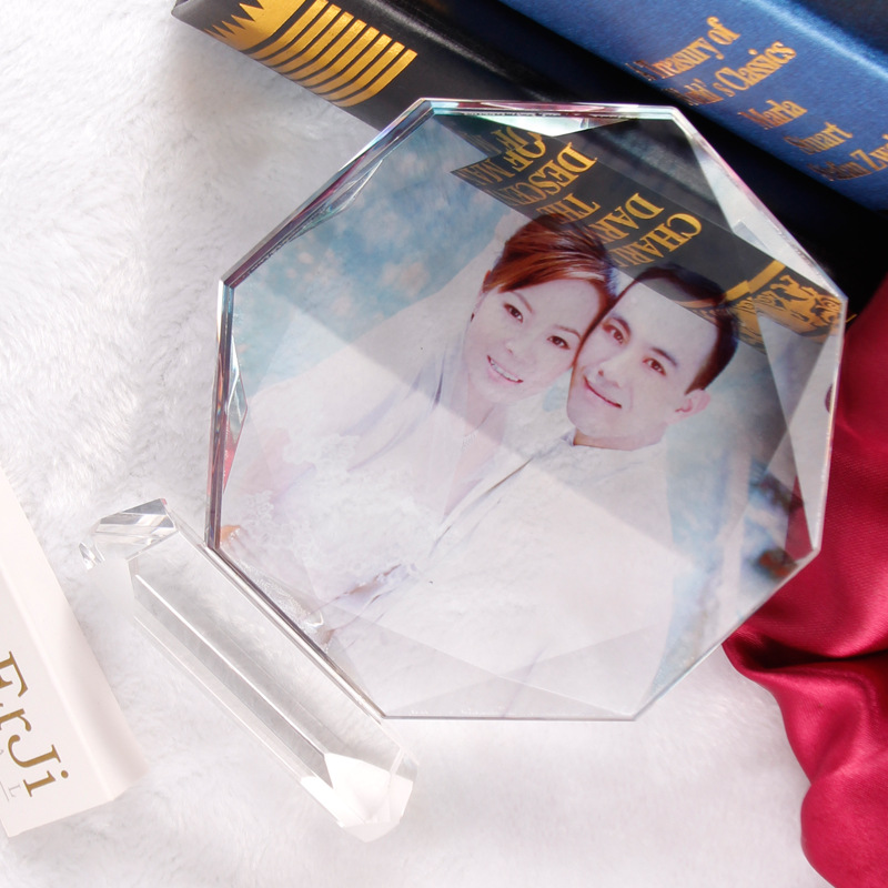 Factory direct selling k9 crystal crafts customized photo image enterprise customized gifts to map custom