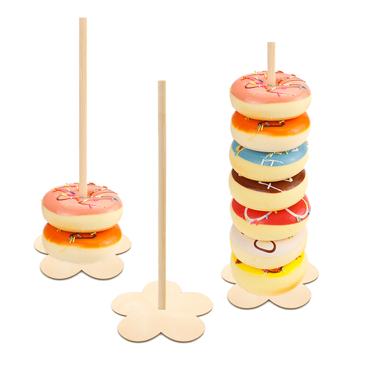 Wooden Donut Shelf Wedding Supplies Decoration Birthday Party Decoration Baby Wood crafts Wooden Donut Shelf Wedding Supplies Decoration Birthday Party Decoration Baby Wood crafts