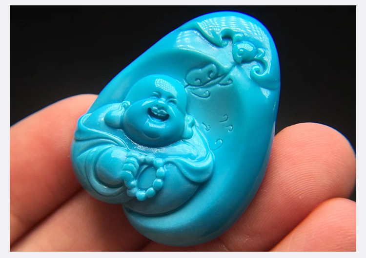 Buddha Turquoise Maitreya Buddha Carvings Smiling Buddha Small Pendant Smiling Face Buddha Guanyin Crafts Accessories Buddha Turquoise Maitreya Buddha Carvings Smiling Buddha Small Pendant Smiling Face Buddha Guanyin Crafts Accessories