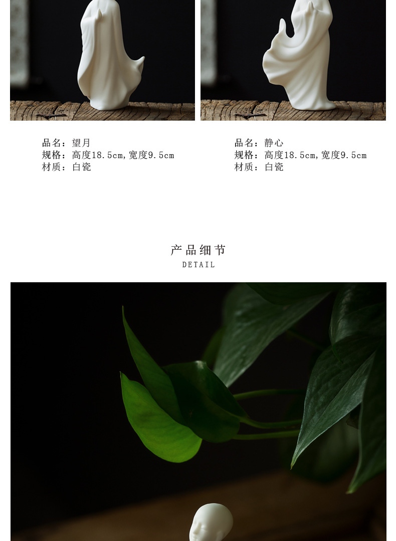 Factory Blanc De Chine Chinese Zen Buddha Little Monk Tea Pet Decoration Ceramic Antique Shelf Study Room Decoration Factory Blanc De Chine Chinese Zen Buddha Little Monk Tea Pet Decoration Ceramic Antique Shelf Study Room Decoration