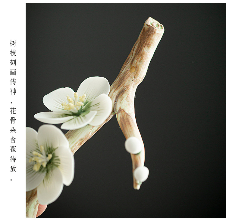 Ceramic Flower Creative Pen Shelf Japanese Tea Ceremony Decoration Tea Ornaments Zen Small Ornaments Buddha Worship Ceramic Flower Creative Pen Shelf Japanese Tea Ceremony Decoration Tea Ornaments Zen Small Ornaments Buddha Worship