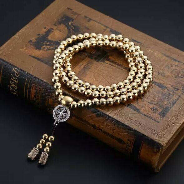 Buddha Beaded Necklace Titanium Steel Car Decorations Car Pendant Steam Car Decorations SelfDefense Bracelet Weapon Whip