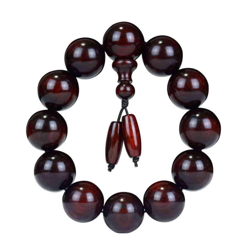 Santalinus Eaglewood Huanghuali Wood Buddha Beads Bracelet CollectablesAutograph Rosary Wooden Small Jewelry Bracelet