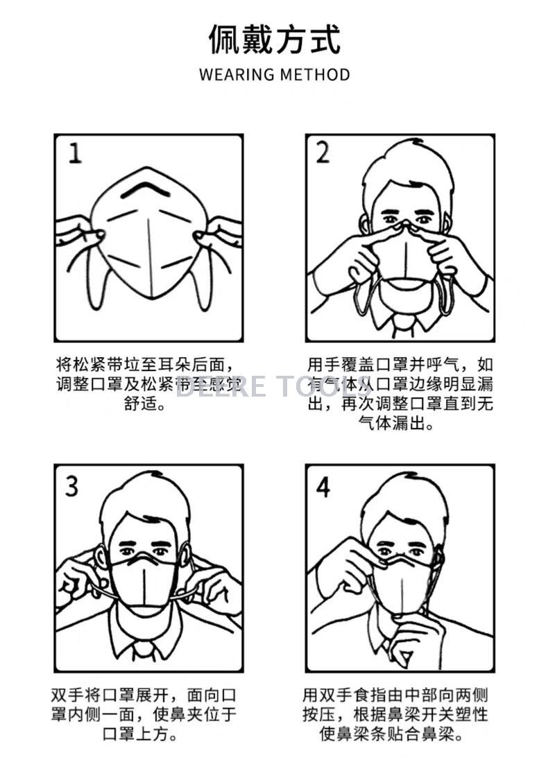 Disposable respirator KN95 respirator dustproof breathable respirator for men and women in stock Disposable respirator KN95 respirator dustproof breathable respirator for men and women in stock