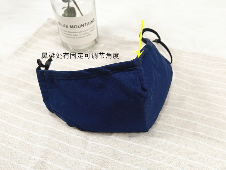 Washable cotton cloth adult respirator PM2.5 dust and fog respirator customized logo across indicates the border Washable cotton cloth adult respirator PM2.5 dust and fog respirator customized logo across indicates the border