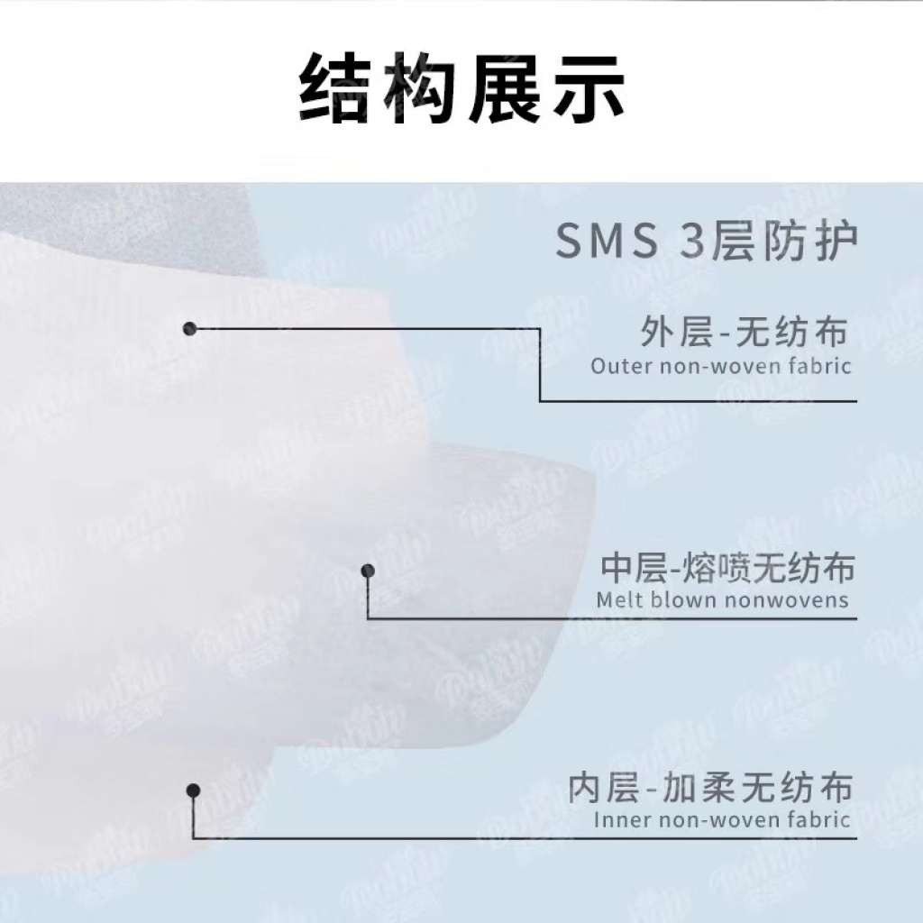 The Disposable fusible spray cloth three - layer of injured respirator non - medical respirator The Disposable fusible spray cloth three - layer of injured respirator non - medical respirator