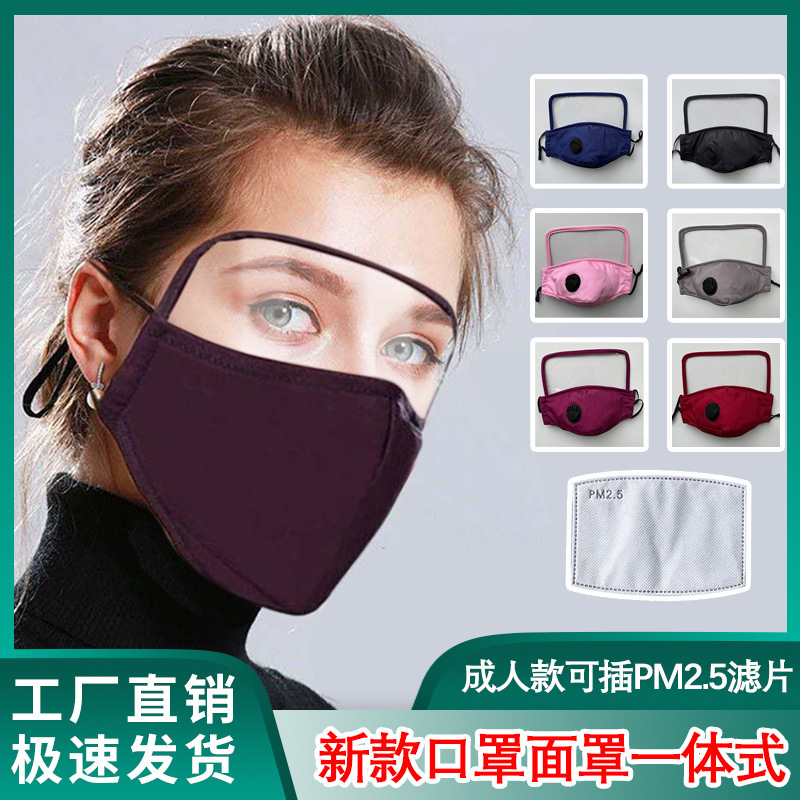 Respirator dust mask Cross - border trade adult Respirator goggles mask integral mask