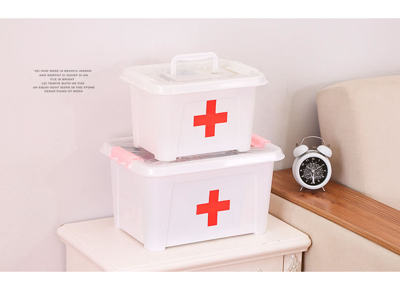 Family medicine box medicine box large layered transparent portable family medicine box medicine small first aid box Family medicine box medicine box large layered transparent portable family medicine box medicine small first aid box