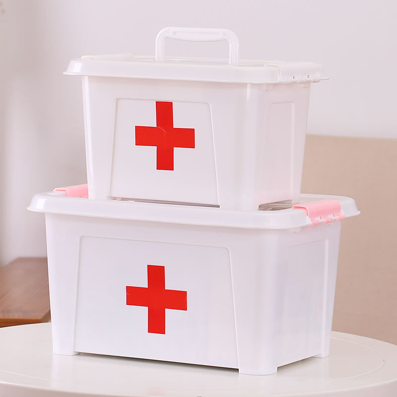 Family medicine box medicine box large layered transparent portable family medicine box medicine small first aid box Family medicine box medicine box large layered transparent portable family medicine box medicine small first aid box