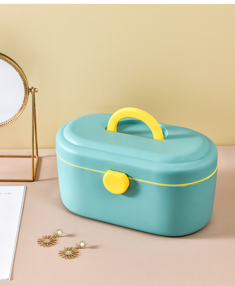 Household Plastic Medicine Cabinet Large Capacity Medicine Storage Box Moisture-Proof First Aid Kit