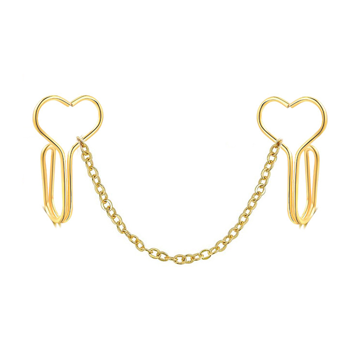Stainless Steel Heart Nasal Splint Nose Chain Fake Nose Ring Nose Chain Nose Chain Amazon AliExpress New Product Stainless Steel Heart Nasal Splint Nose Chain Fake Nose Ring Nose Chain Nose Chain Amazon AliExpress New Product