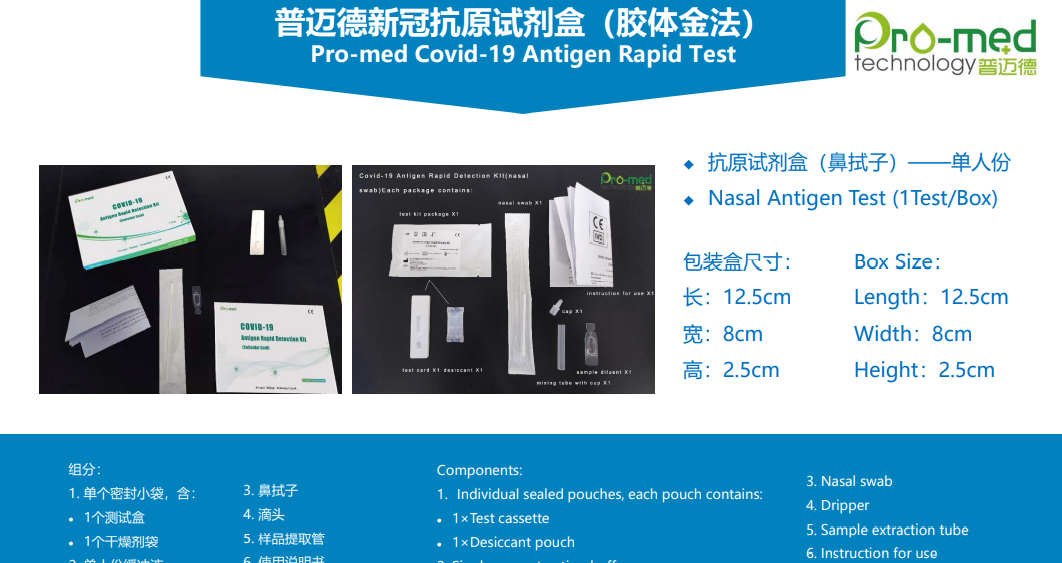 New Coronavirus (Covid-19) Antigen Detection Kit (Colloidal Gold Method) (Nasal Swab) Sampling New Coronavirus (Covid-19) Antigen Detection Kit (Colloidal Gold Method) (Nasal Swab) Sampling