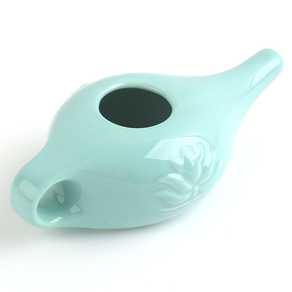 250 Ml Ceramic Nasal Wash Pot Nasal Flusher Yoga Nasal Wash Pot Nose Cleaning Pot Wholesale Supply