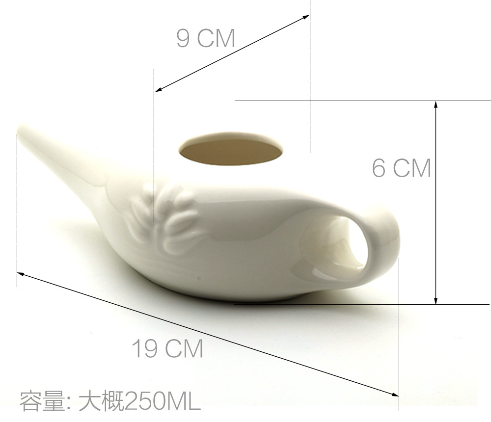 250 Ml Ceramic Nasal Wash Pot Nasal Flusher Yoga Nasal Wash Pot Nose Cleaning Pot Wholesale Supply