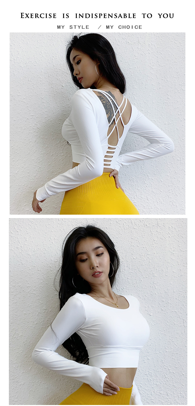 Fall Slim Fit Beauty Back Yoga Workout Clothes with Chest Pad Sports T-shirt Running Sexy Tight Long Sleeve Yoga Jacket Fall Slim Fit Beauty Back Yoga Workout Clothes with Chest Pad Sports T-shirt Running Sexy Tight Long Sleeve Yoga Jacket