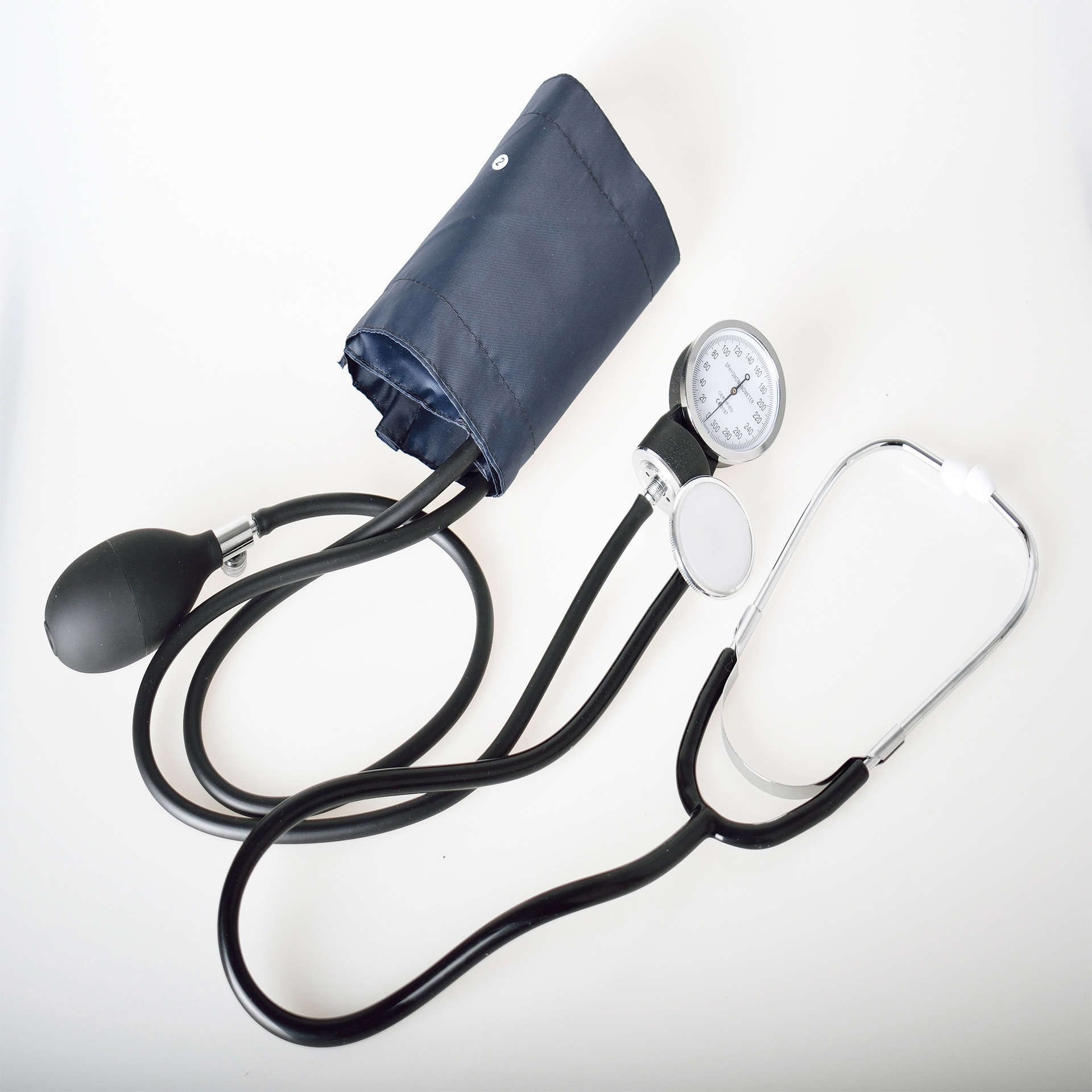 Strap Stethoscope Medical Sphygmomanometer Arm Sphygmomanometer Double Tube Double Head Stethoscope OldFashioned