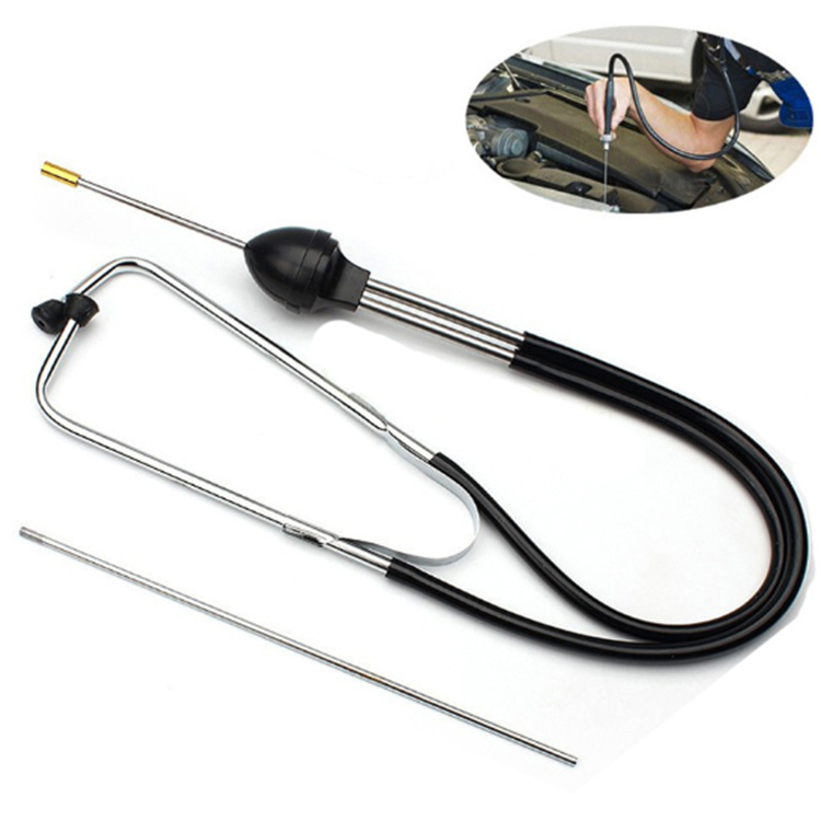 2020wish New Stainless Steel Cylinder Stethoscope Noise Stethoscope Car Abnormal Sound Diagnostor