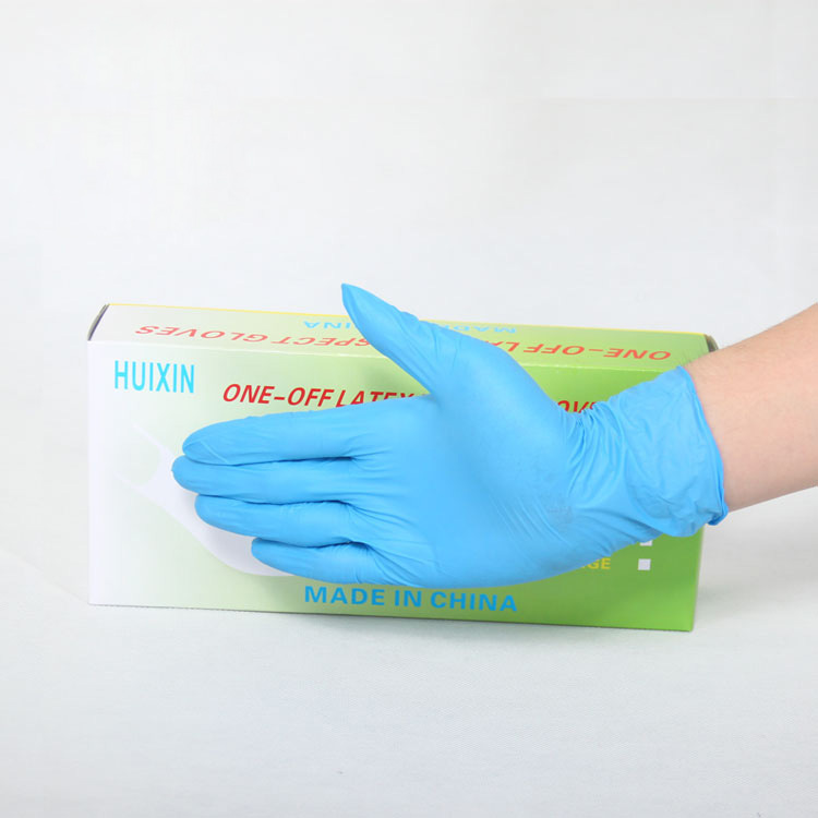 Class A blue ButyronitrileDisposable PVC Medical NitrileRubber antistaticlatex test gloves are free of charge