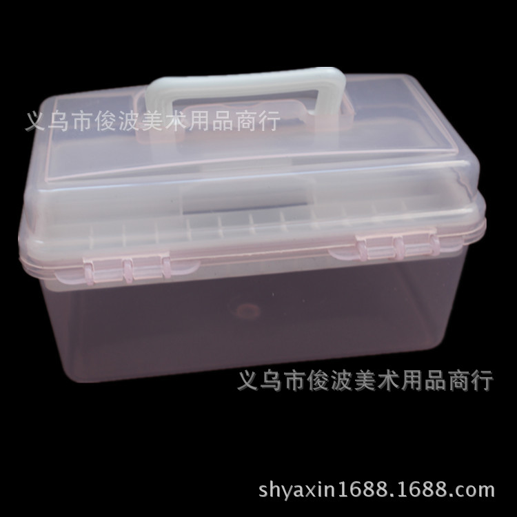 F-677 non-toxic small transparent toolbox of drug storage box F-677 non-toxic small transparent toolbox of drug storage box