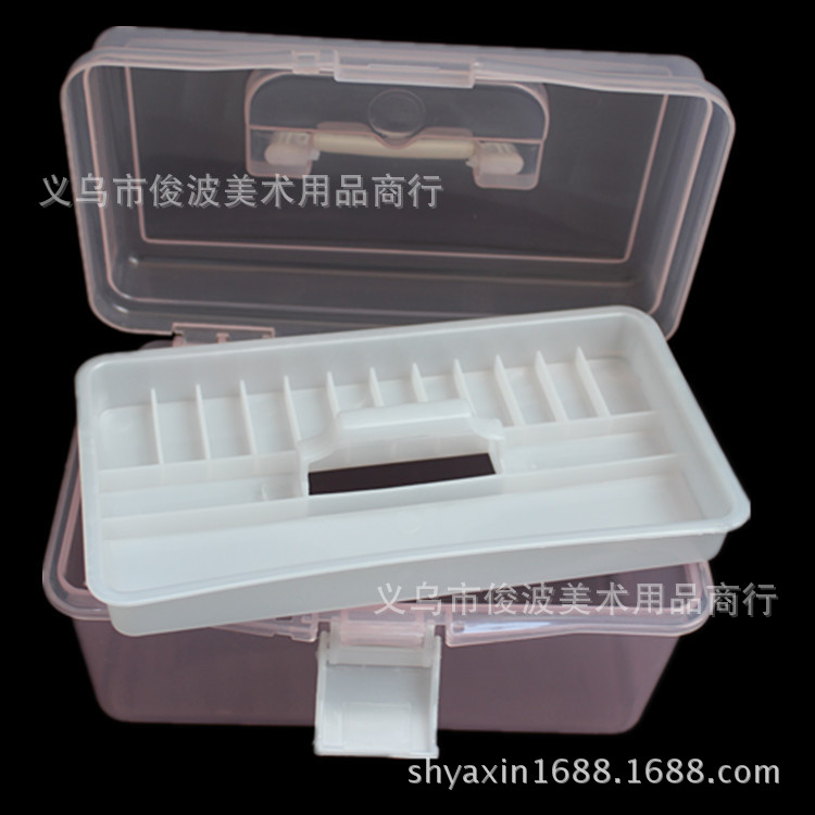 F-677 non-toxic small transparent toolbox of drug storage box F-677 non-toxic small transparent toolbox of drug storage box