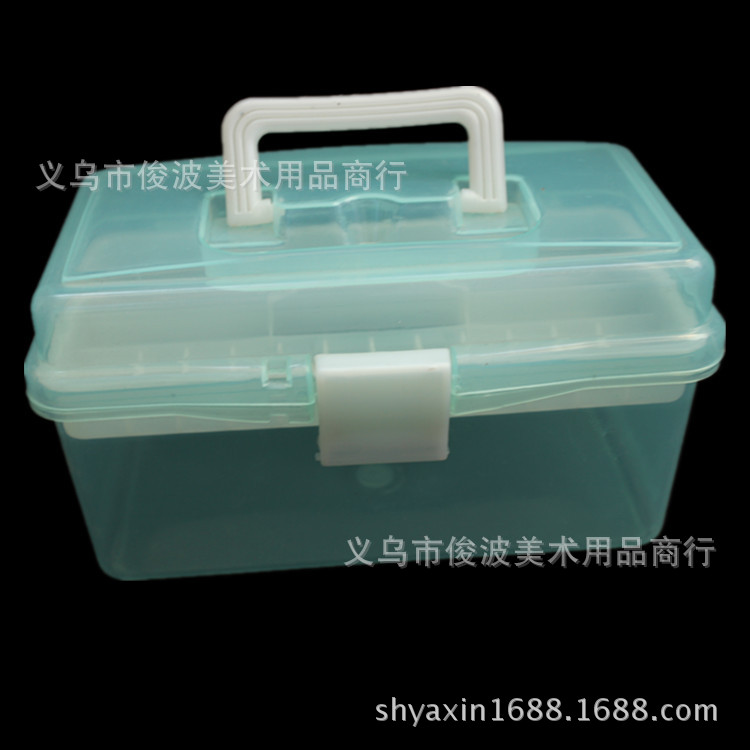 F-677 non-toxic small transparent toolbox of drug storage box F-677 non-toxic small transparent toolbox of drug storage box
