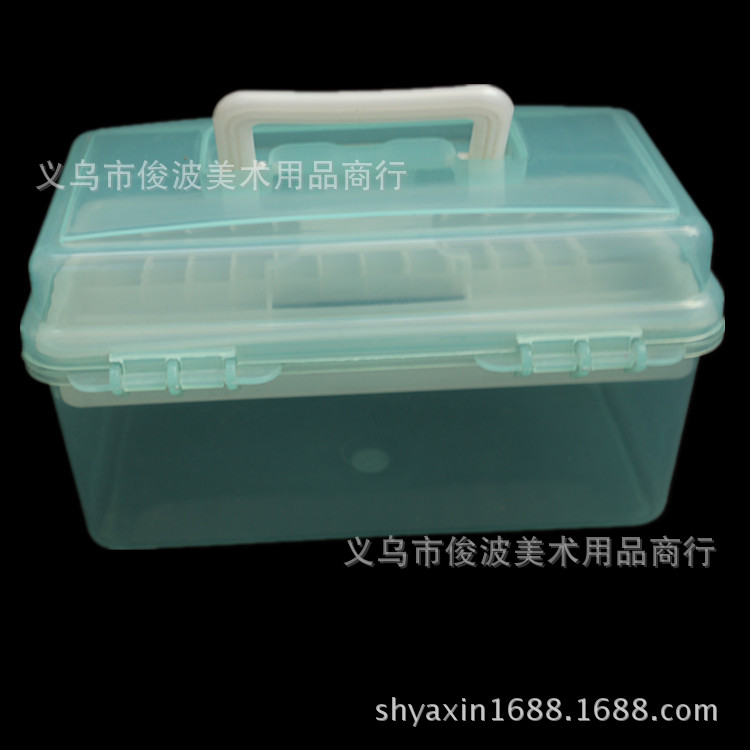 F-677 non-toxic small transparent toolbox of drug storage box F-677 non-toxic small transparent toolbox of drug storage box