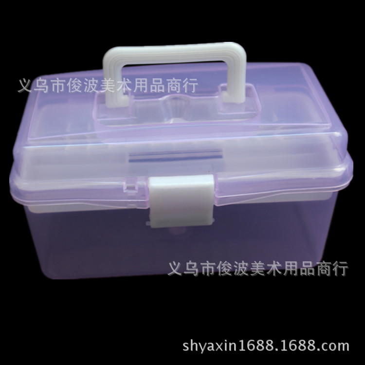 F-677 non-toxic small transparent toolbox of drug storage box F-677 non-toxic small transparent toolbox of drug storage box
