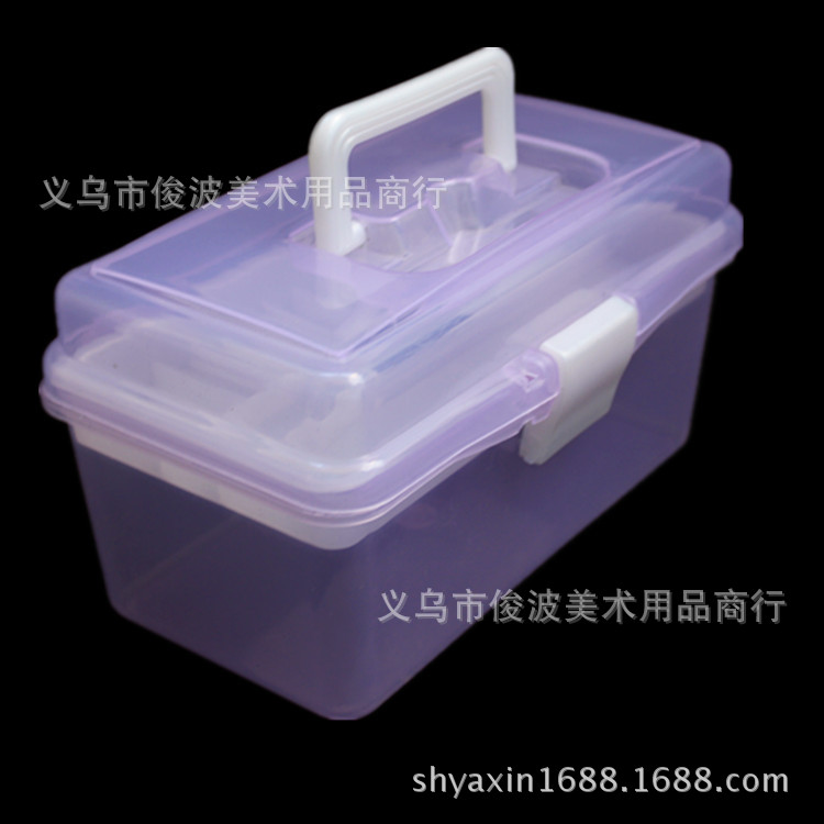 F-677 non-toxic small transparent toolbox of drug storage box F-677 non-toxic small transparent toolbox of drug storage box