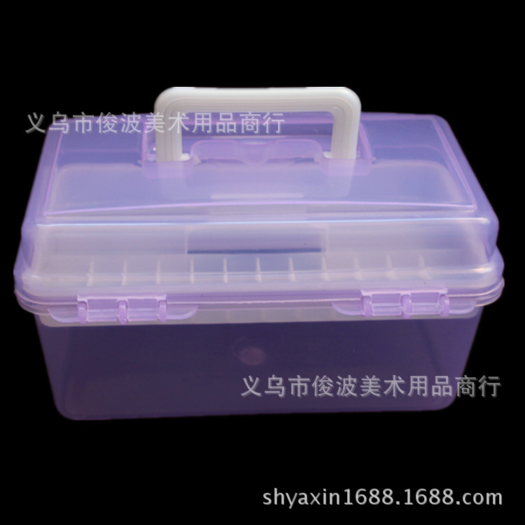 F-677 non-toxic small transparent toolbox of drug storage box F-677 non-toxic small transparent toolbox of drug storage box