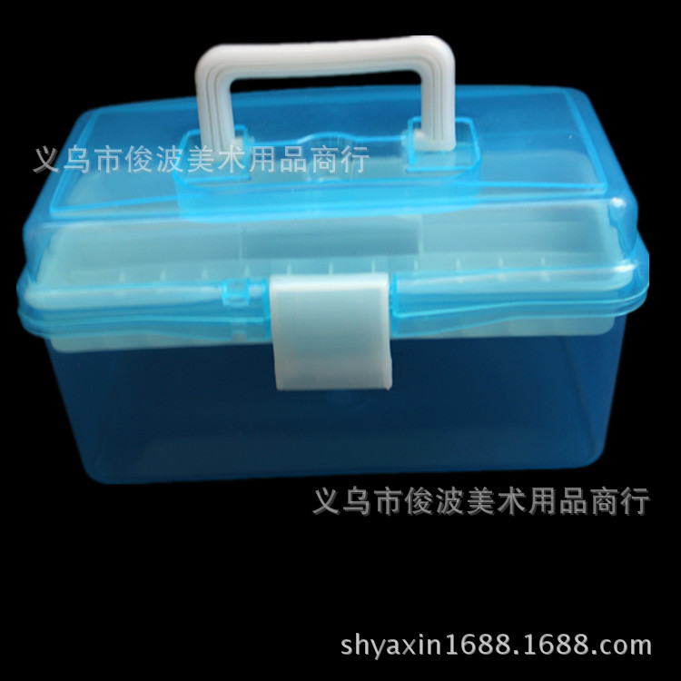 F-677 non-toxic small transparent toolbox of drug storage box F-677 non-toxic small transparent toolbox of drug storage box