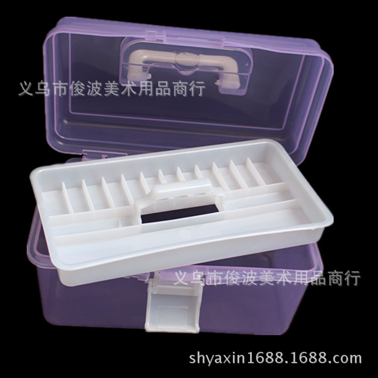 F-677 non-toxic small transparent toolbox of drug storage box F-677 non-toxic small transparent toolbox of drug storage box