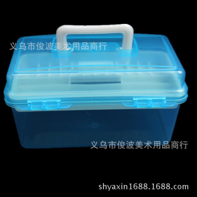 F-677 non-toxic small transparent toolbox of drug storage box F-677 non-toxic small transparent toolbox of drug storage box