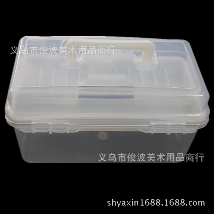 F-677 non-toxic small transparent toolbox of drug storage box F-677 non-toxic small transparent toolbox of drug storage box