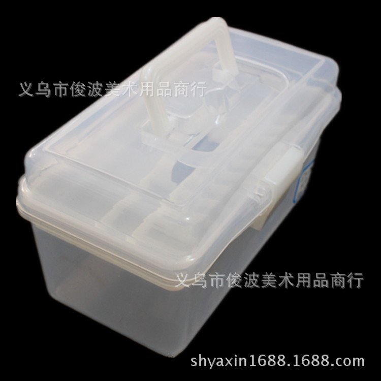F-677 non-toxic small transparent toolbox of drug storage box F-677 non-toxic small transparent toolbox of drug storage box