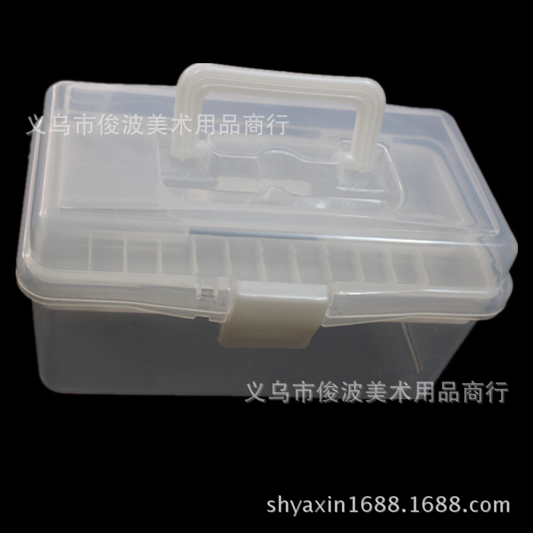 F-677 non-toxic small transparent toolbox of drug storage box F-677 non-toxic small transparent toolbox of drug storage box